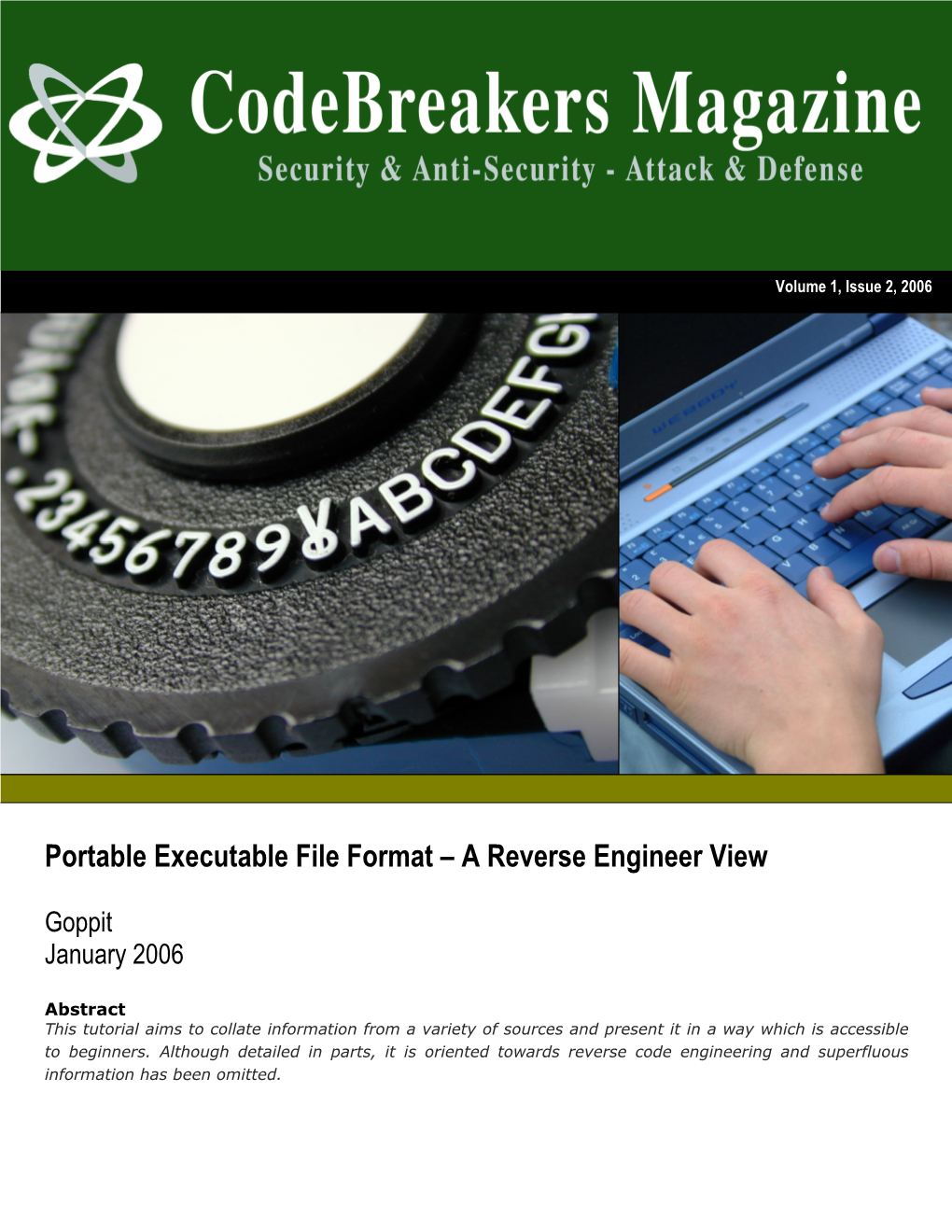 Portable Executable File Format – a Reverse Engineer View