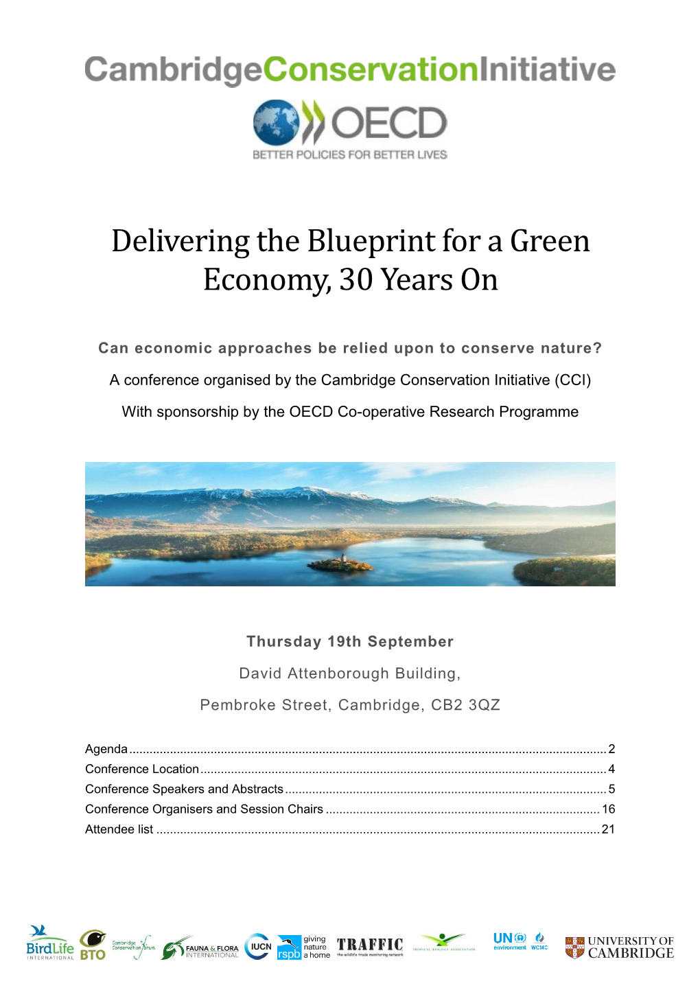 Delivering the Blueprint for a Green Economy, 30 Years On
