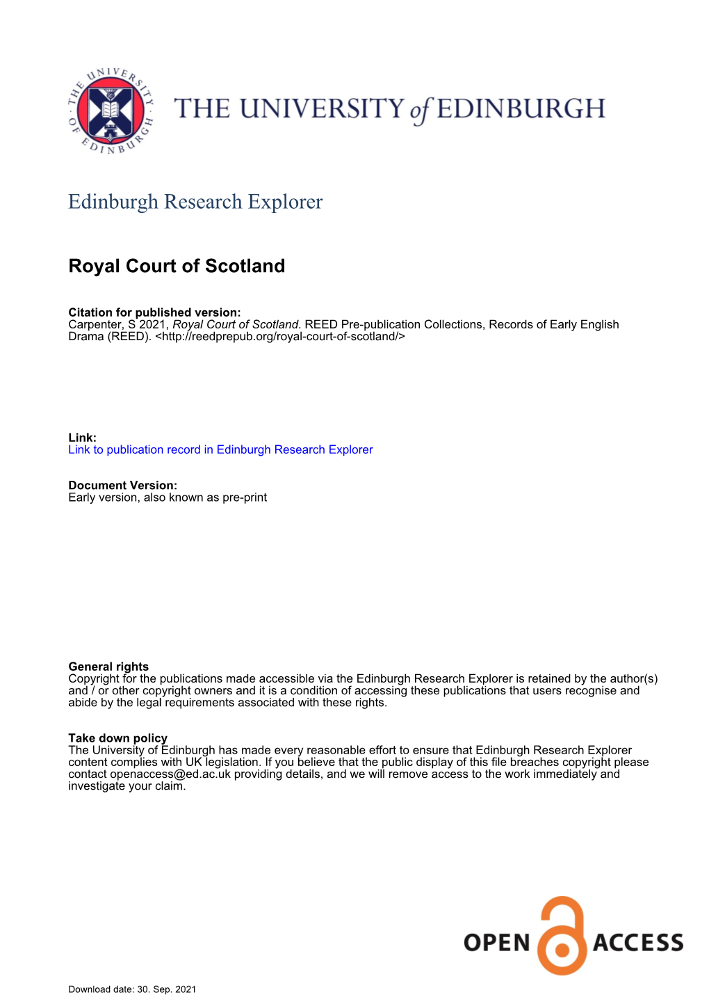 Royal Court of Scotland