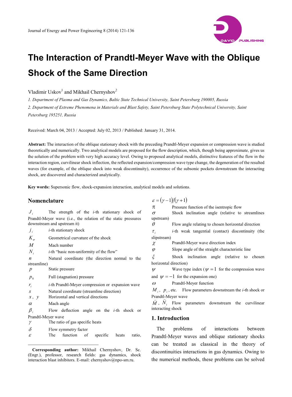 The Interaction of Prandtl-Meyer Wave with the Oblique Shock of the Same Direction