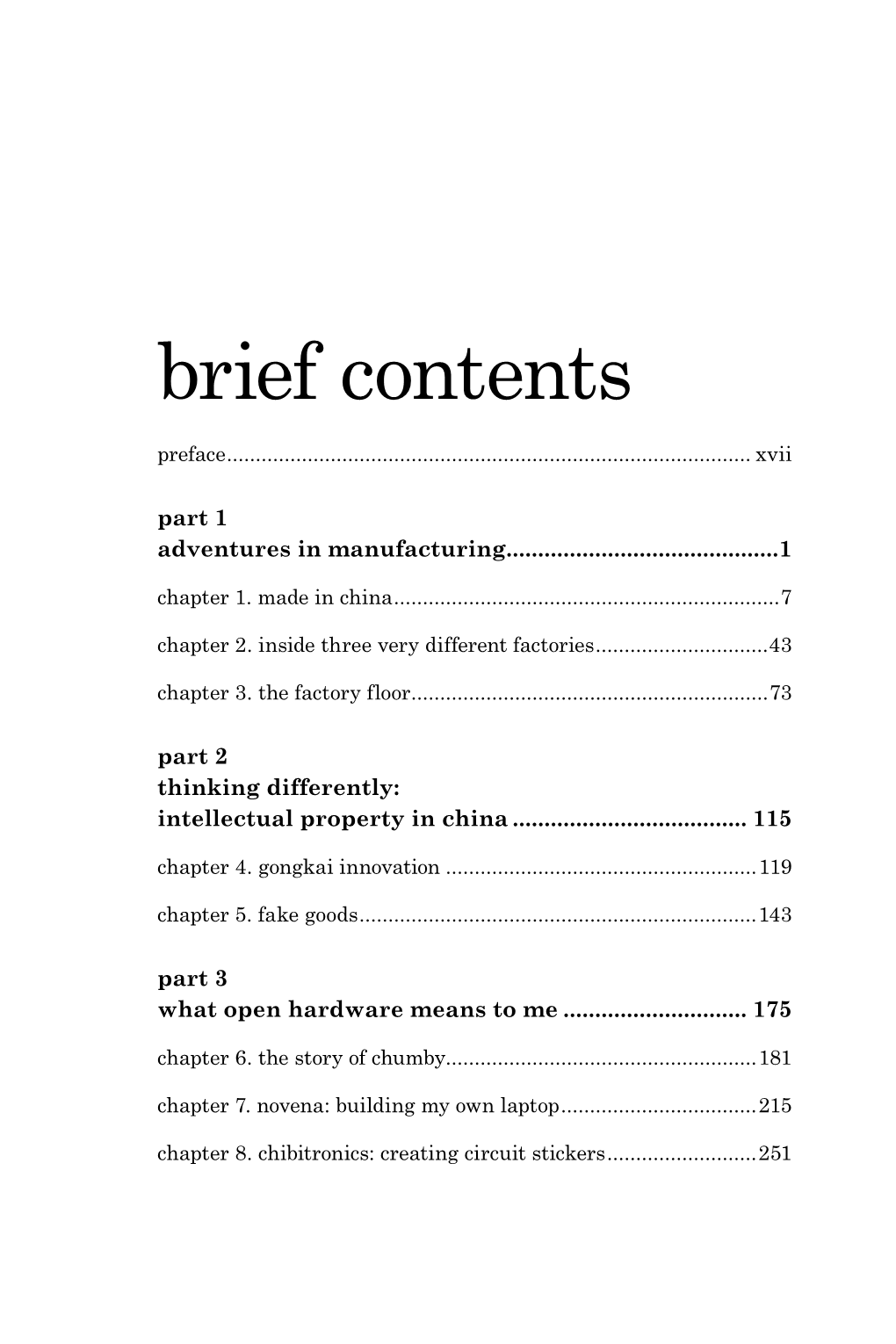 Brief Contents Preface