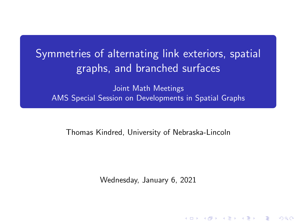 Symmetries of Alternating Link Exteriors, Spatial Graphs, and Branched Surfaces