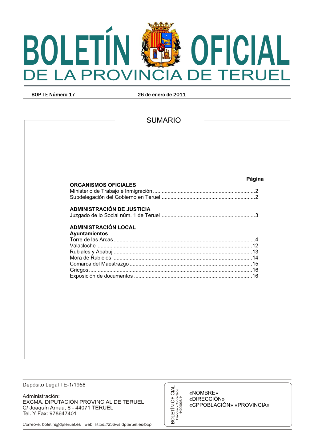 Ordenanza De Administración Electrónica Del Ayuntamiento De Torre De Las Arcas