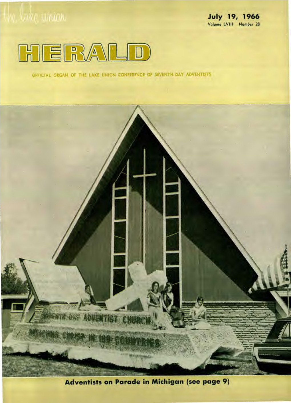 Adventists on Parade in Michigan (See Page 9) July 19, 1966