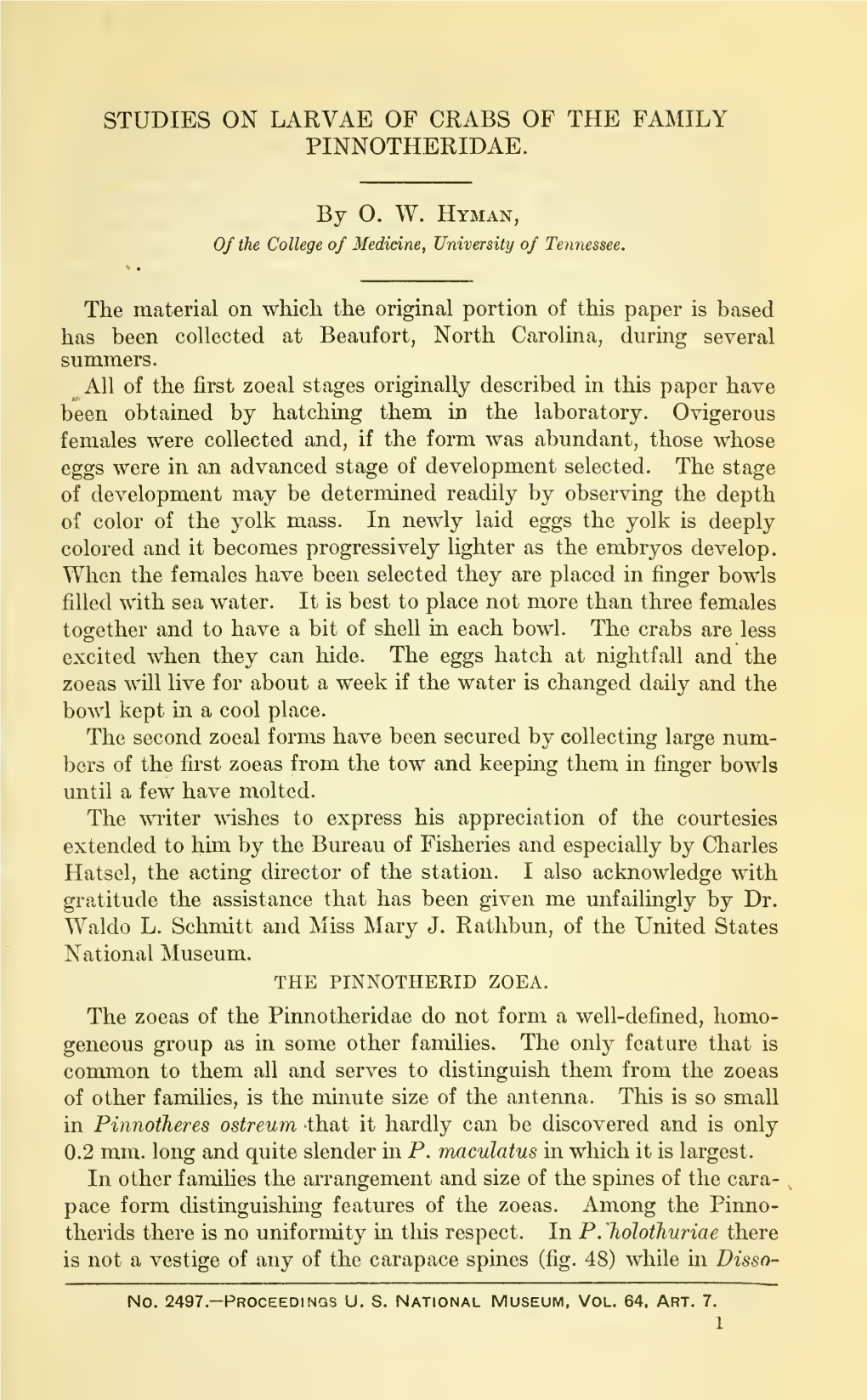 Proceedings of the United States National Museum