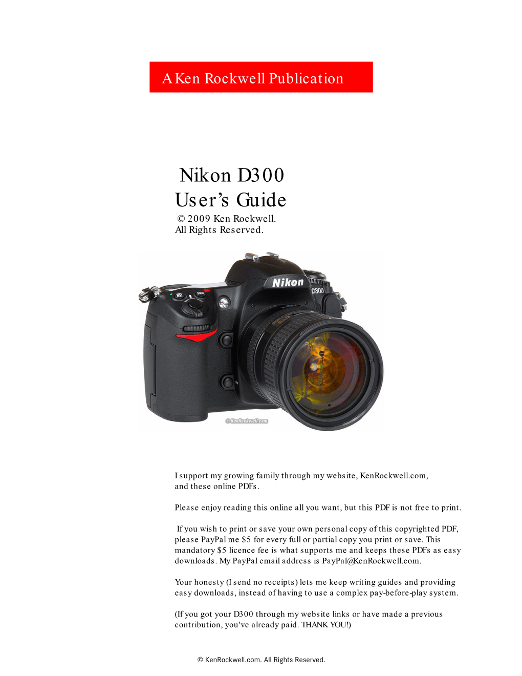 PDF Version of This Nikon D300 Users Guide