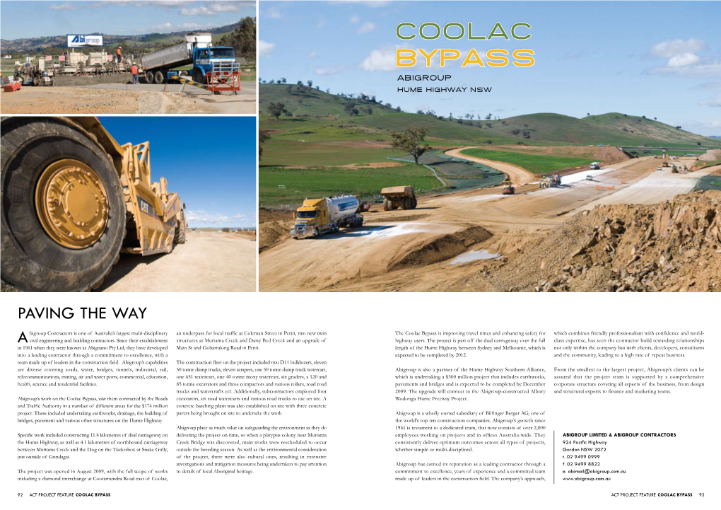 Coolac Bypass