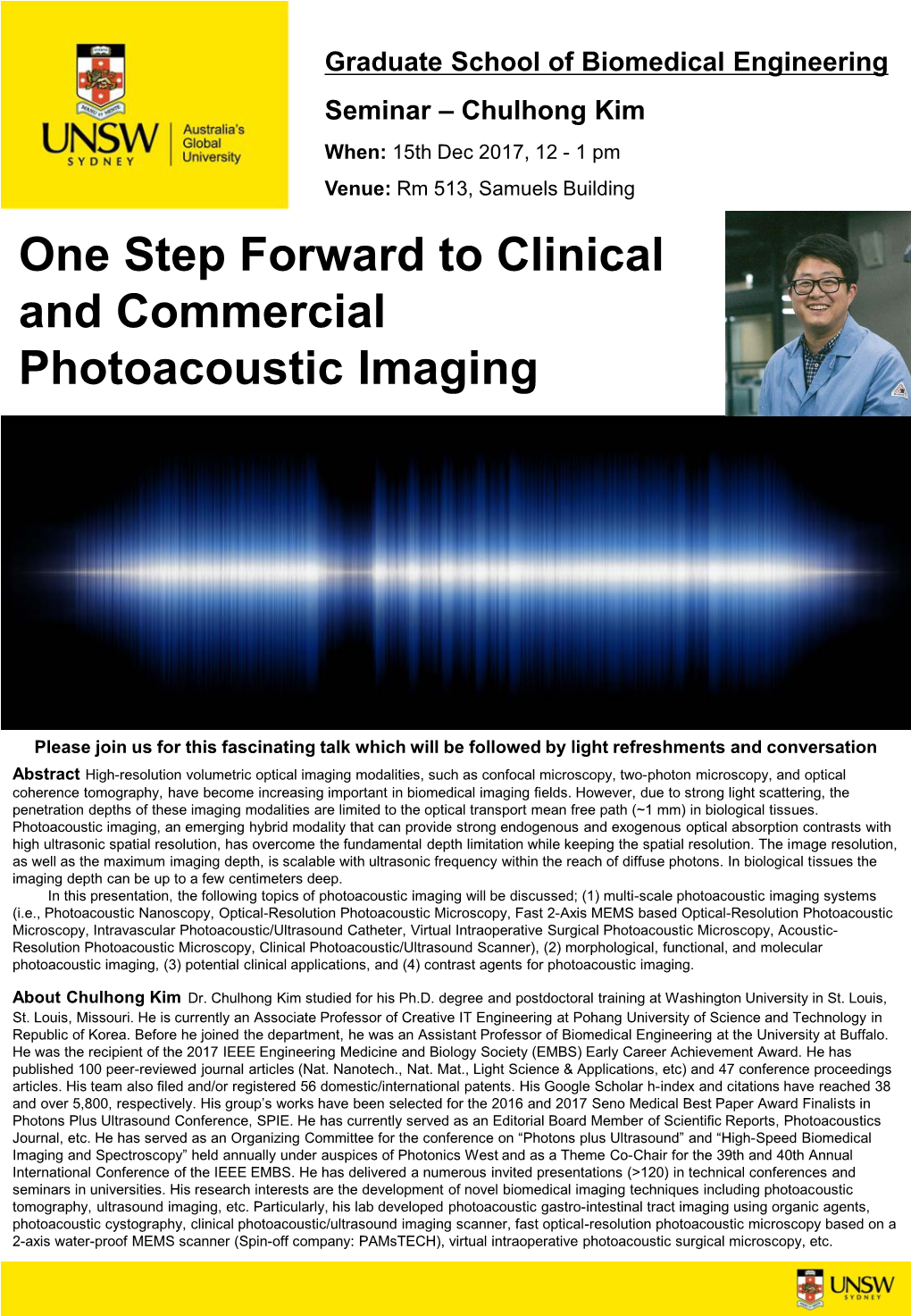 One Step Forward to Clinical and Commercial Photoacoustic Imaging