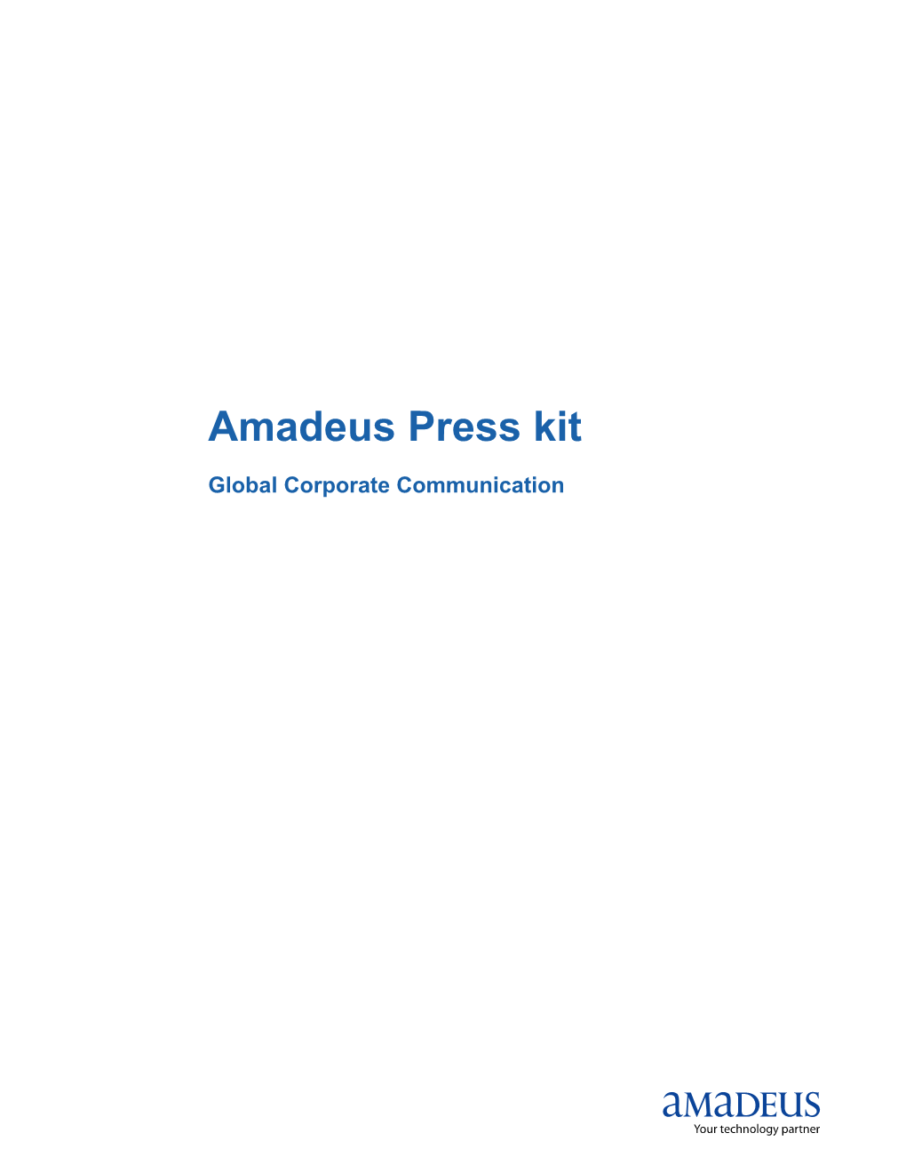 Amadeus Press Kit