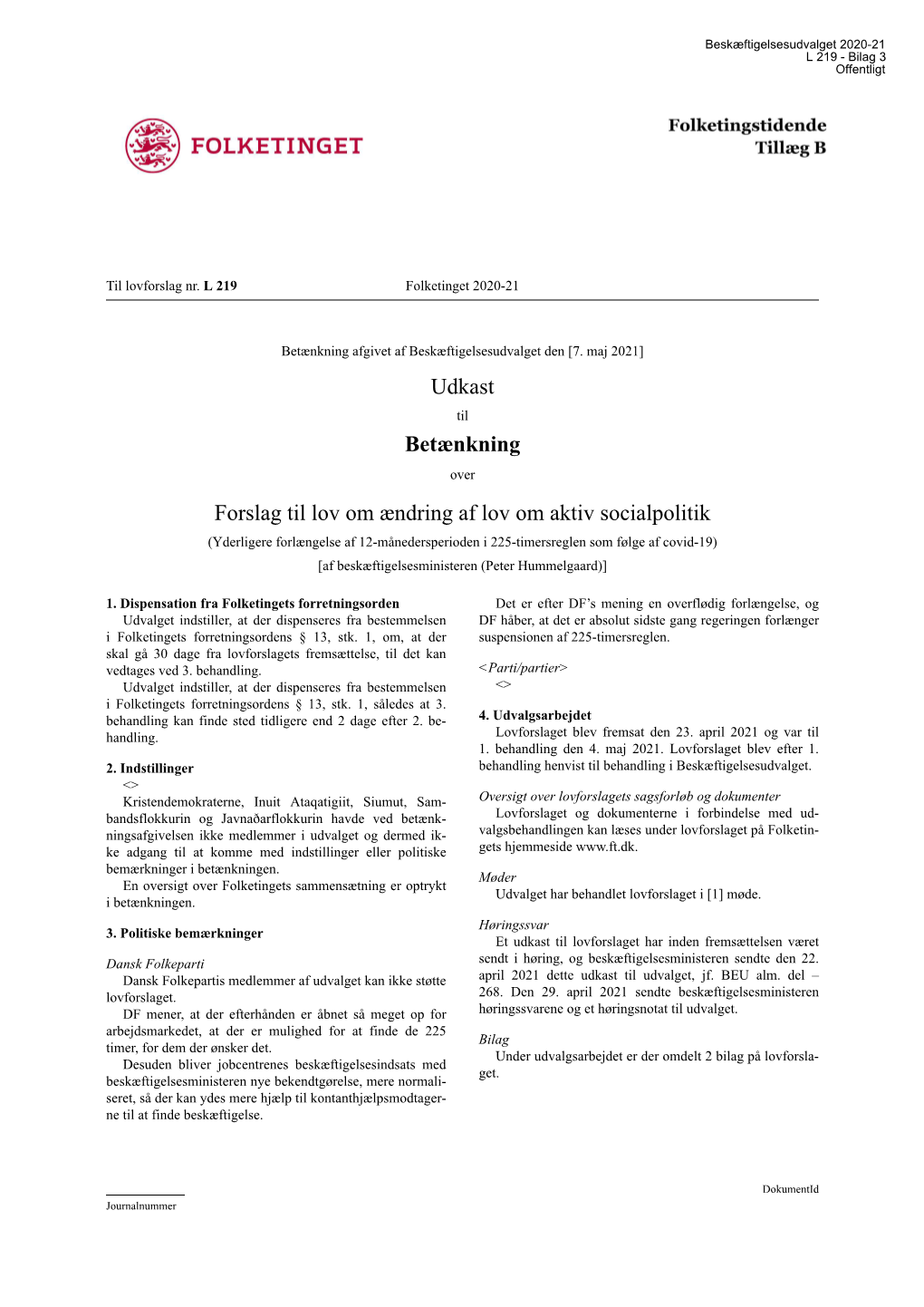 Lsesudvalget 2020-21 L 219 - Bilag 3 Offentligt