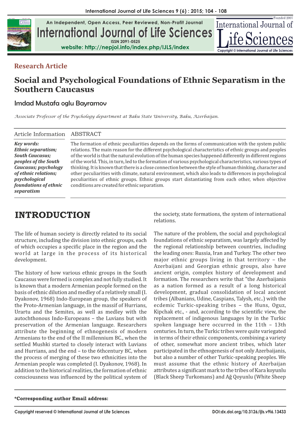 17 Social and Psychological Foundations of Ethnic Separatism.Cdr