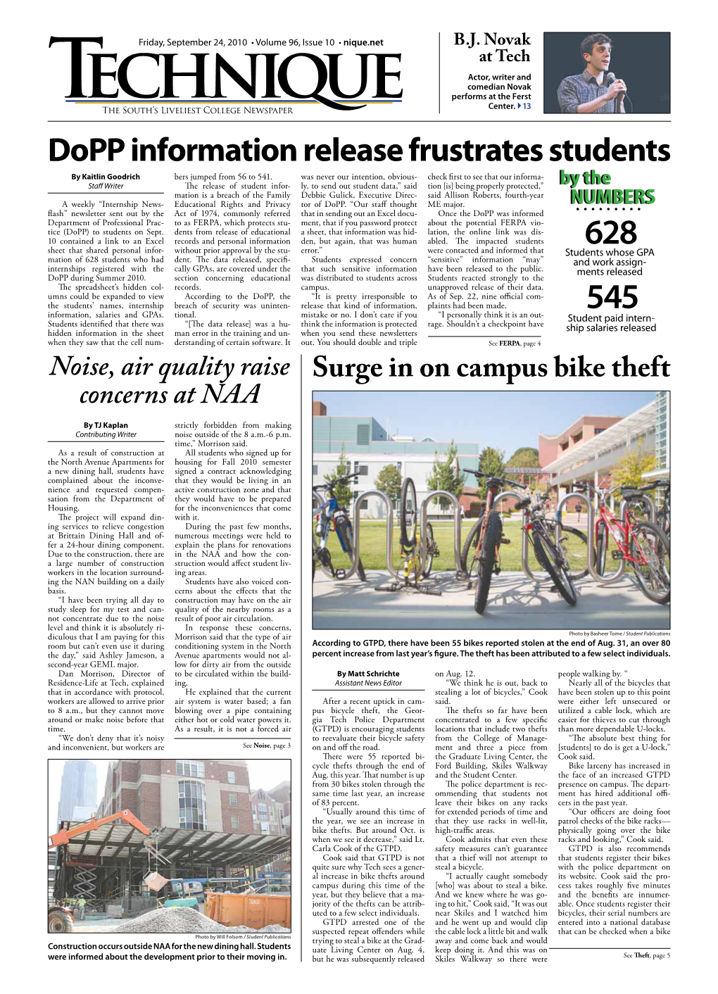 Dopp Information Release Frustrates Students by Kaitlin Goodrich Bers Jumped from 56 to 541