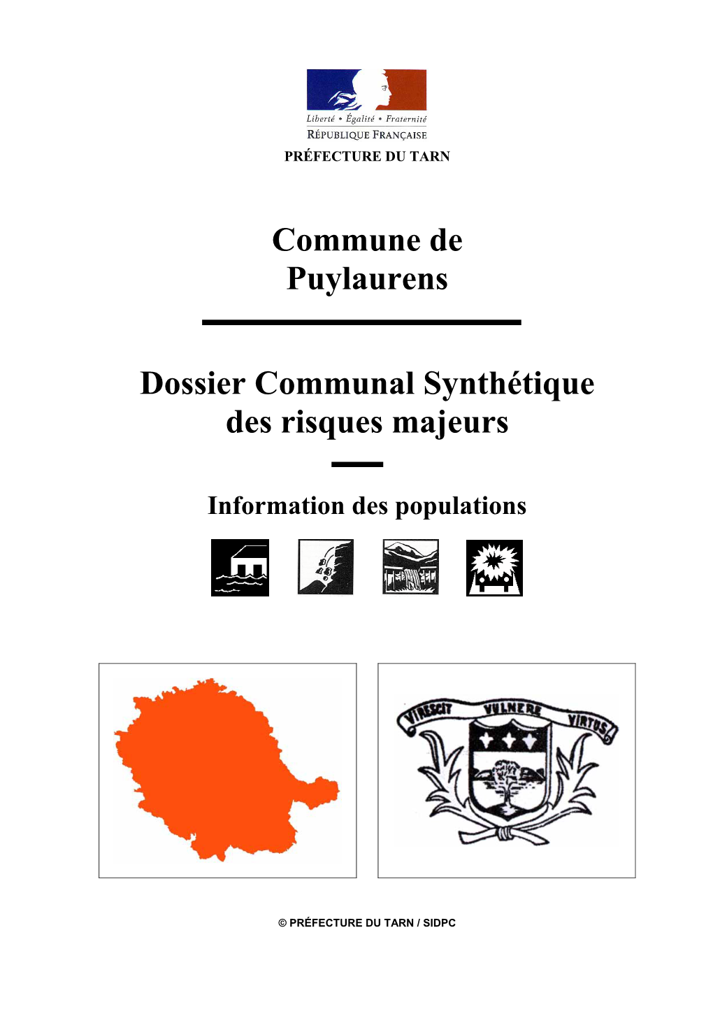 Commune De Puylaurens Dossier Communal Synthétique Des Risques Majeurs