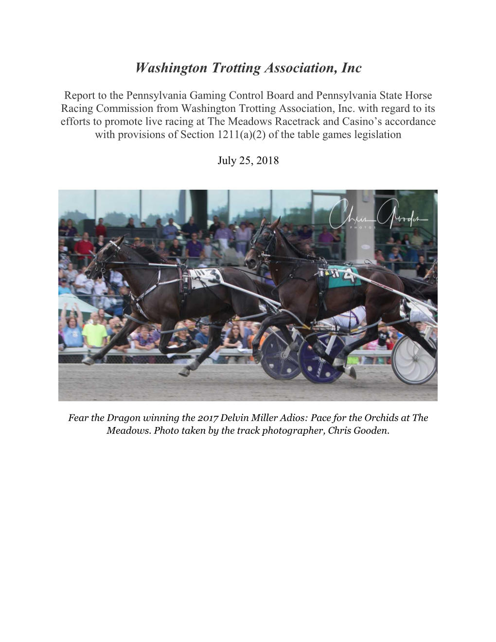 Washington Trotting Association, Inc