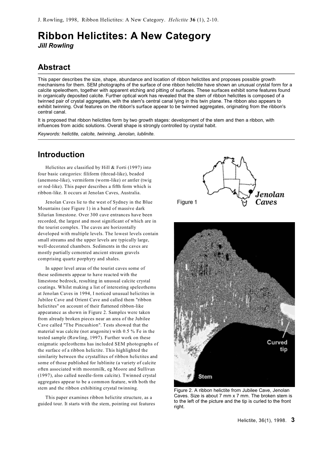 Ribbon Helictites: a New Category