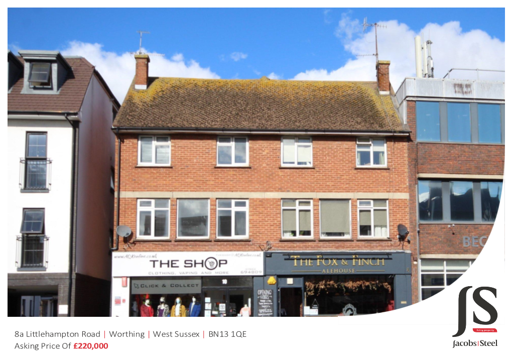 8A Littlehampton Road | Worthing | West Sussex | BN13 1QE Asking Price of £220,000