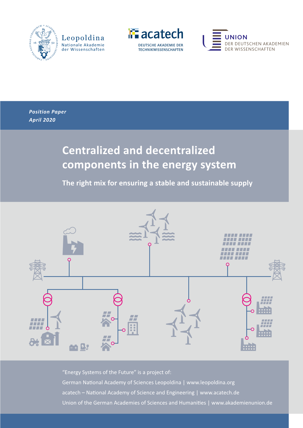 Centralized and Decentralized Components in the Energy System