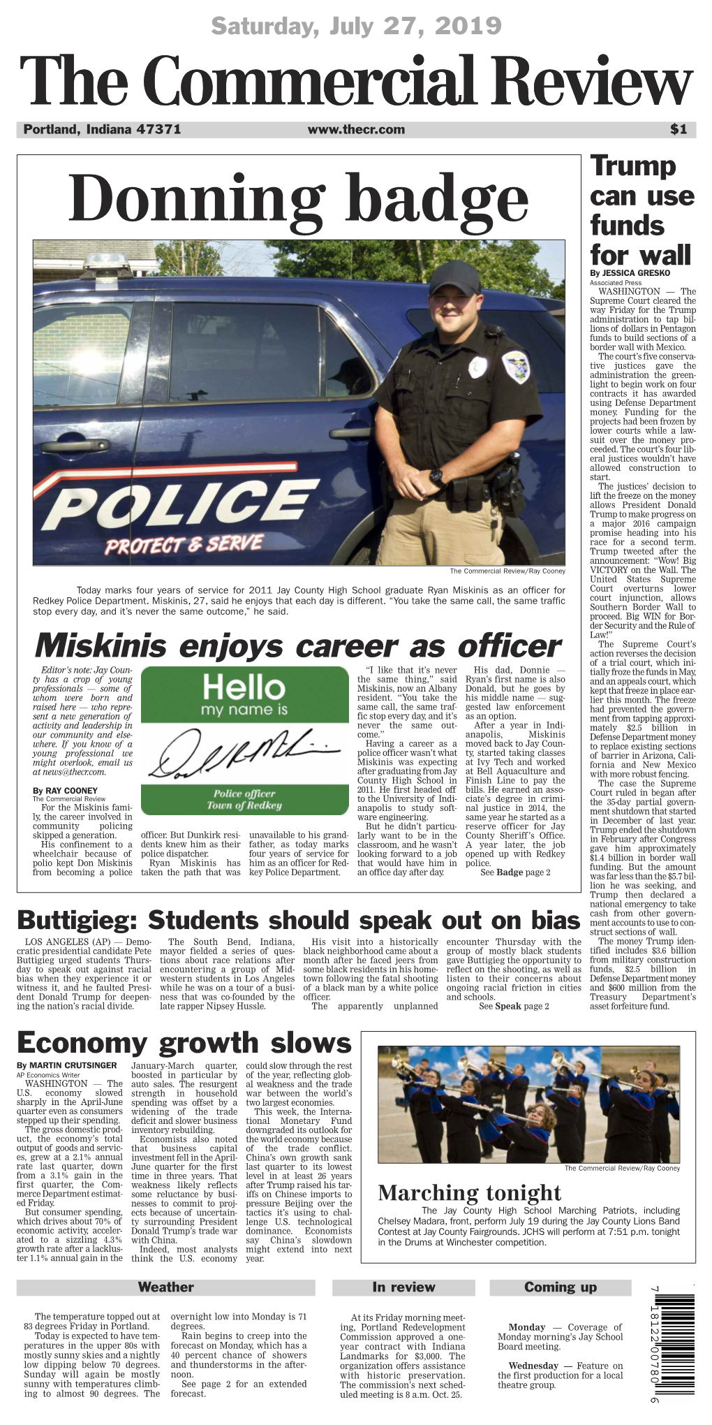 Miskinis Enjoys Career As Officer