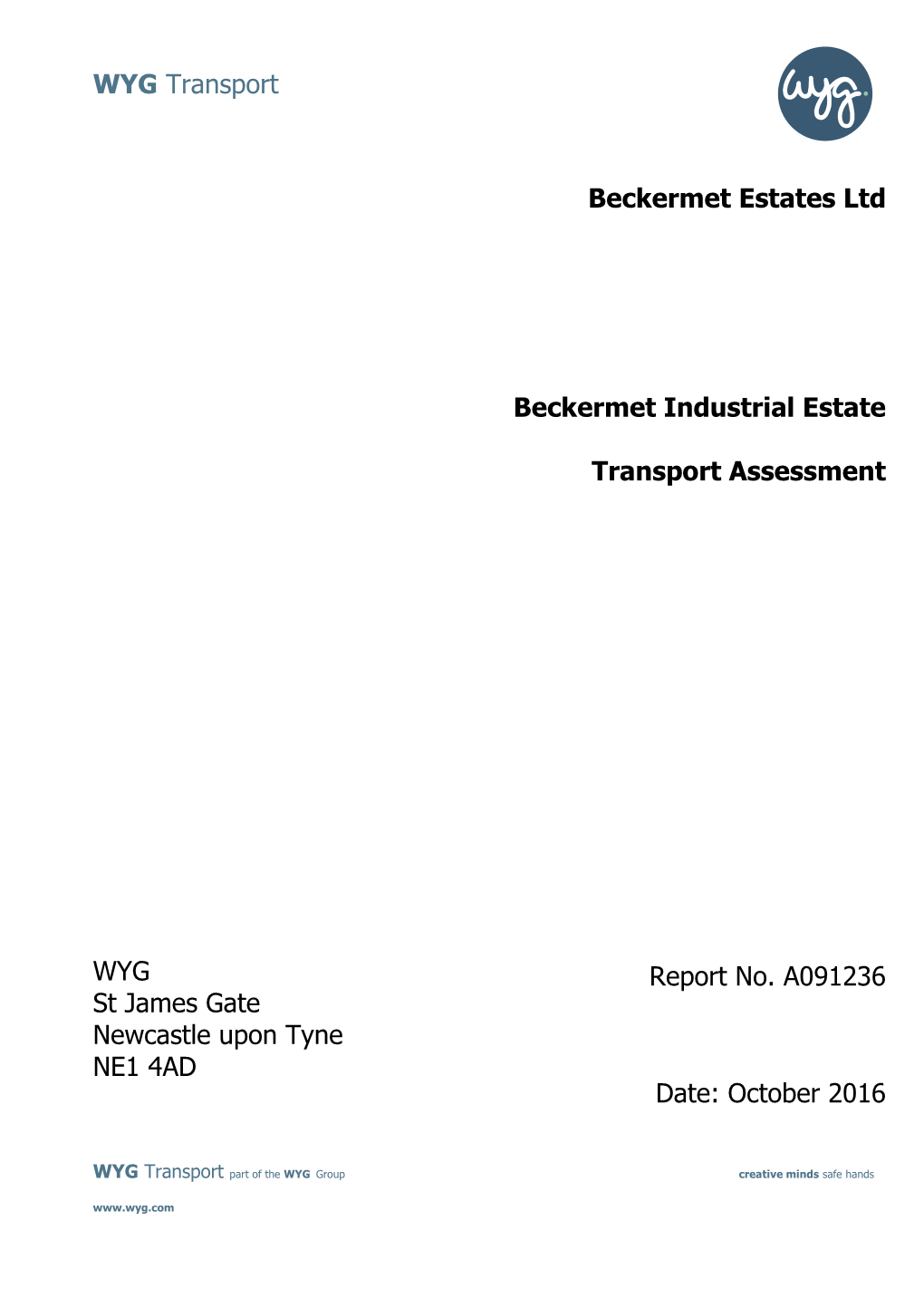 WYG Transport Beckermet Estates Ltd Beckermet Industrial Estate