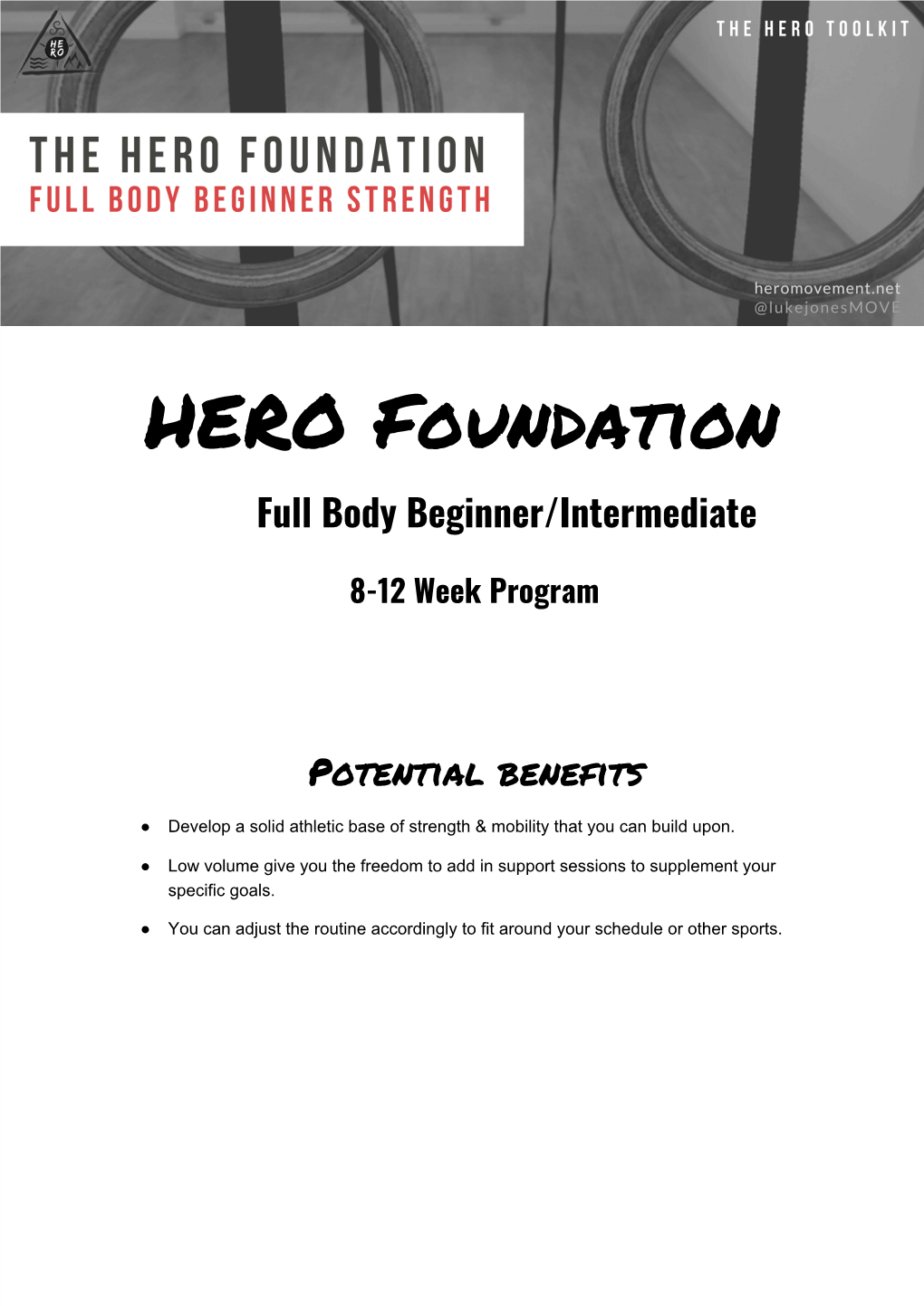 HERO Foundation Full Body Beginner/Intermediate