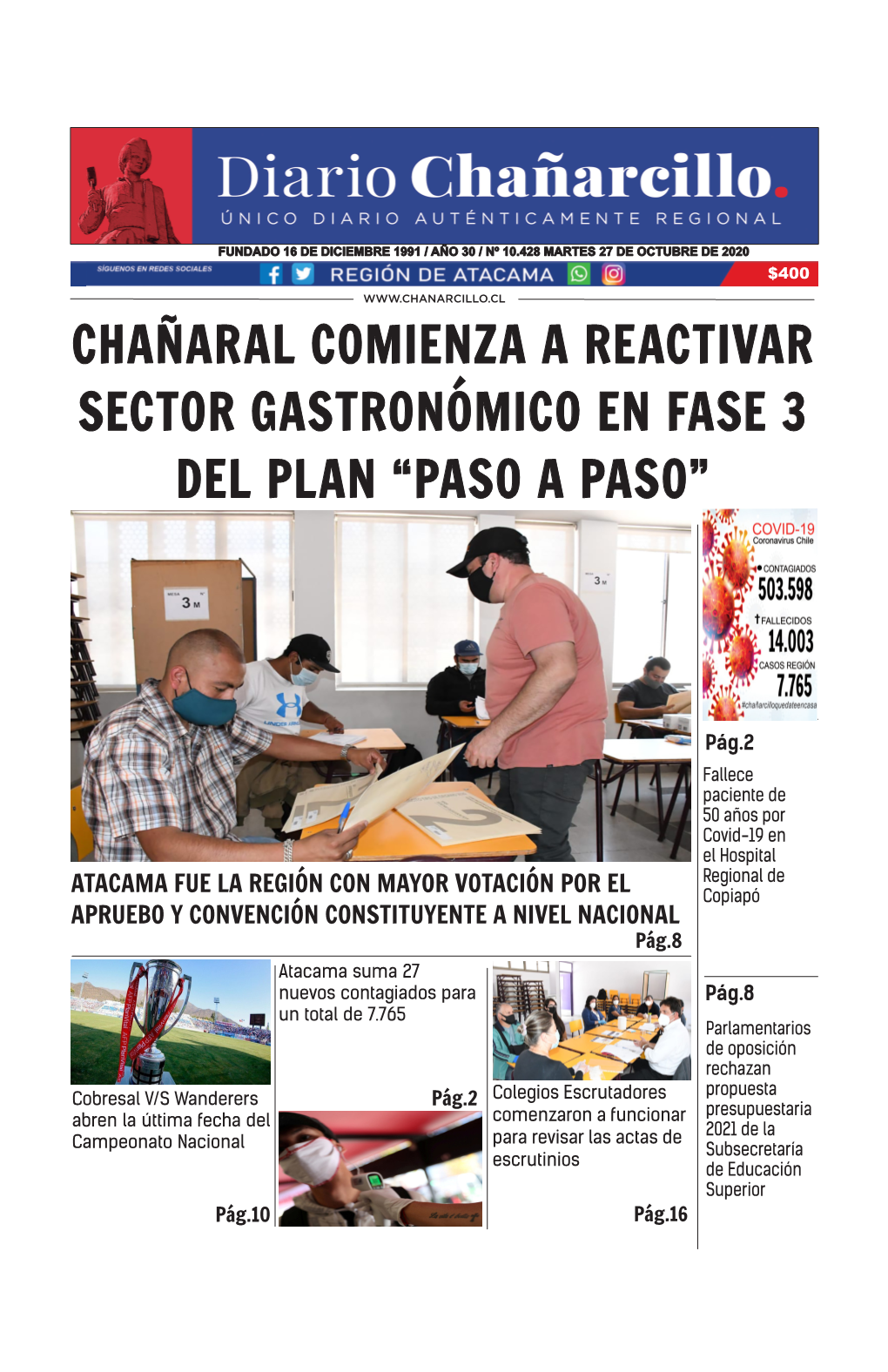 Chañaral Comienza a Reactivar Sector Gastronómico En Fase 3 Del Plan “Paso a Paso”