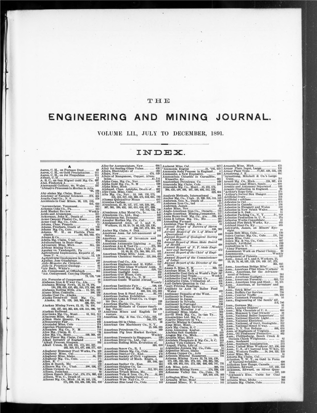 The Engineering and Mining Journal July