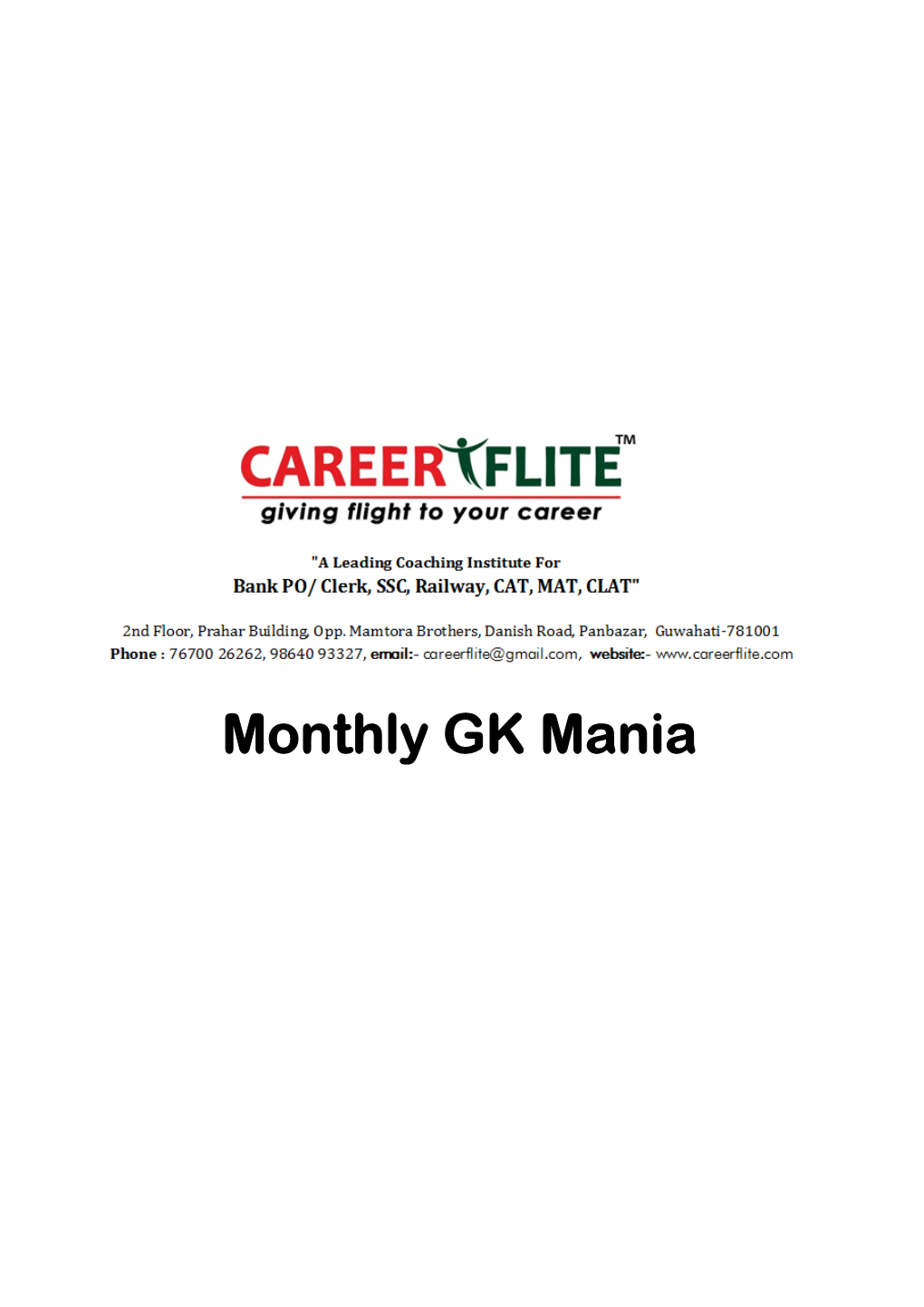 Monthly GK Mania