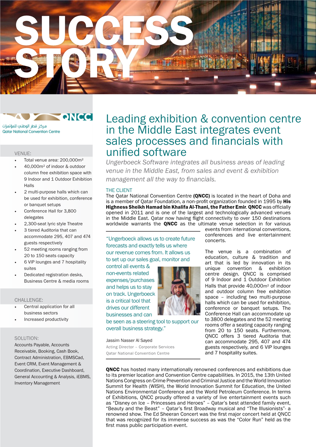 Leading Exhibition & Convention Centre in the Middle East Integrates