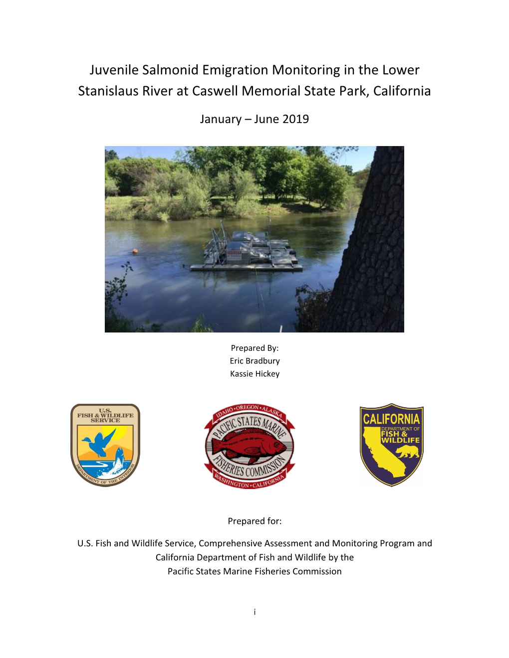 Juvenile Salmonid Emigration Monitoring in the Lower Stanislaus River at Caswell Memorial State Park, California
