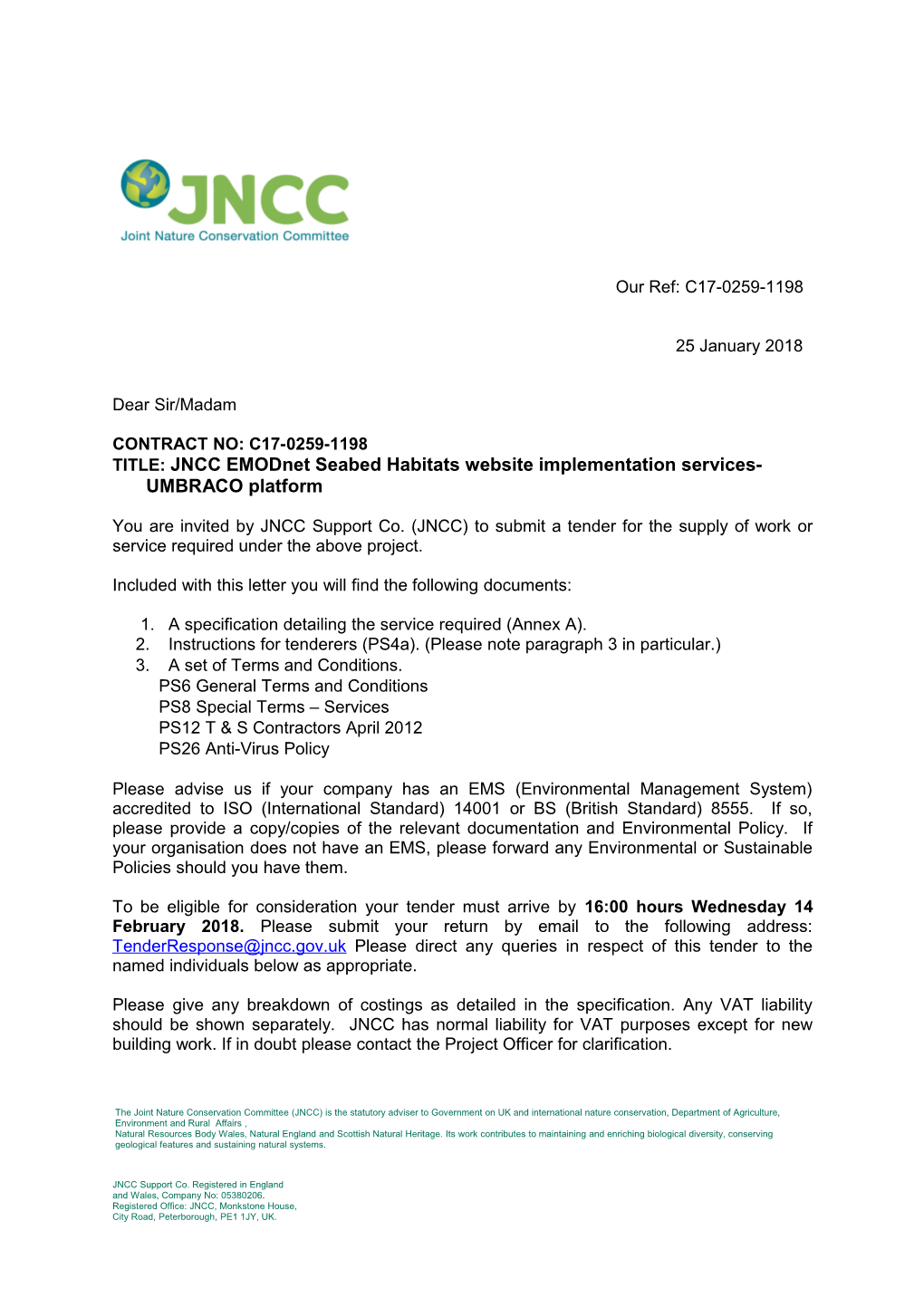 Jncc Support Co