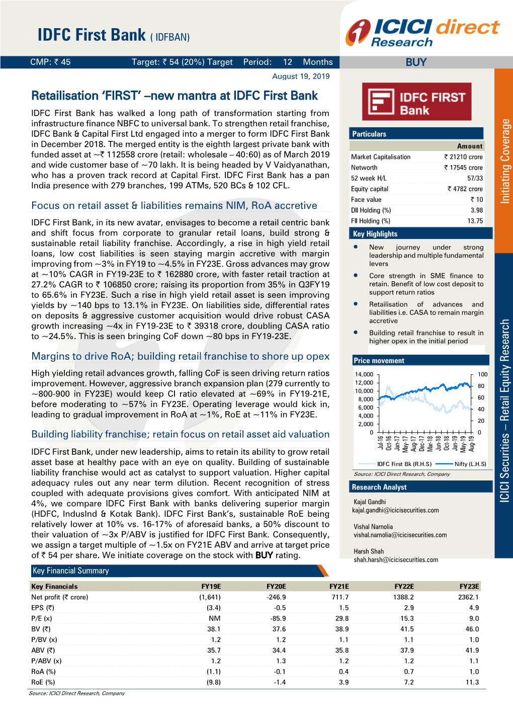 Initiating Coverage | IDFC First Bank ICICI Direct Research