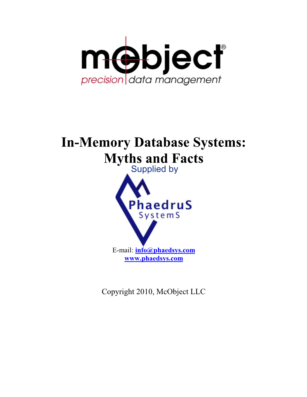 In-Memory Database Systems: Myths and Facts