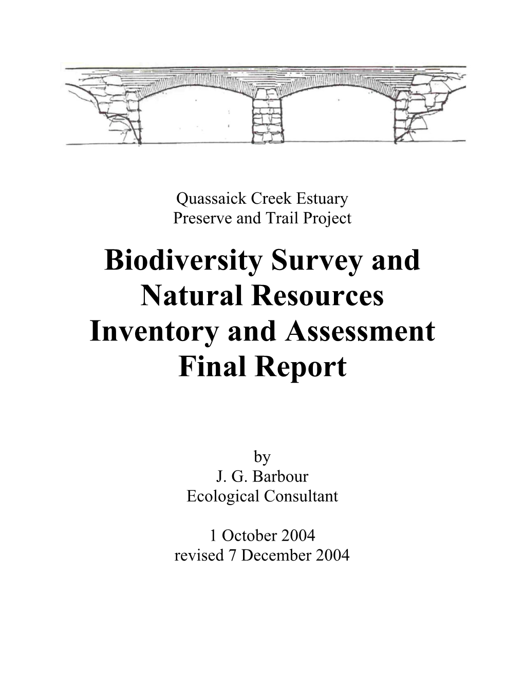 Biodiversity Survey and Natural Resources Inventory and Assessment Final Report