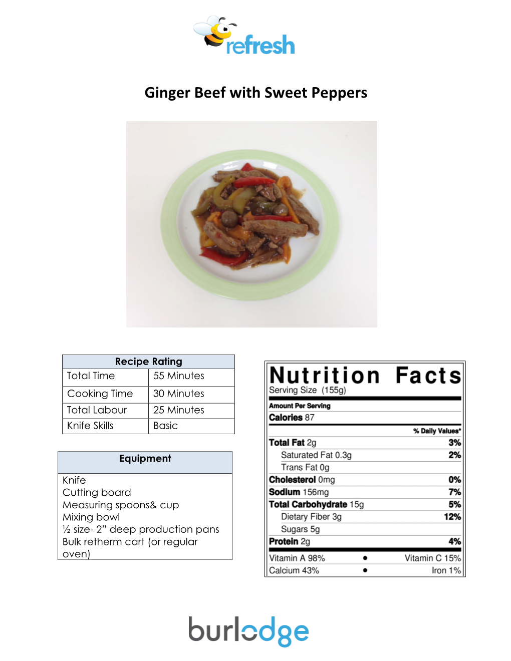 Ginger Beef with Sweet Peppers