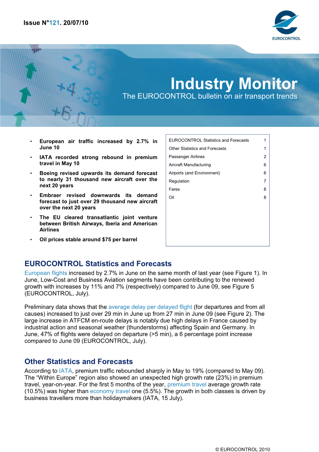 EUROCONTROL Industrymonitor Issue