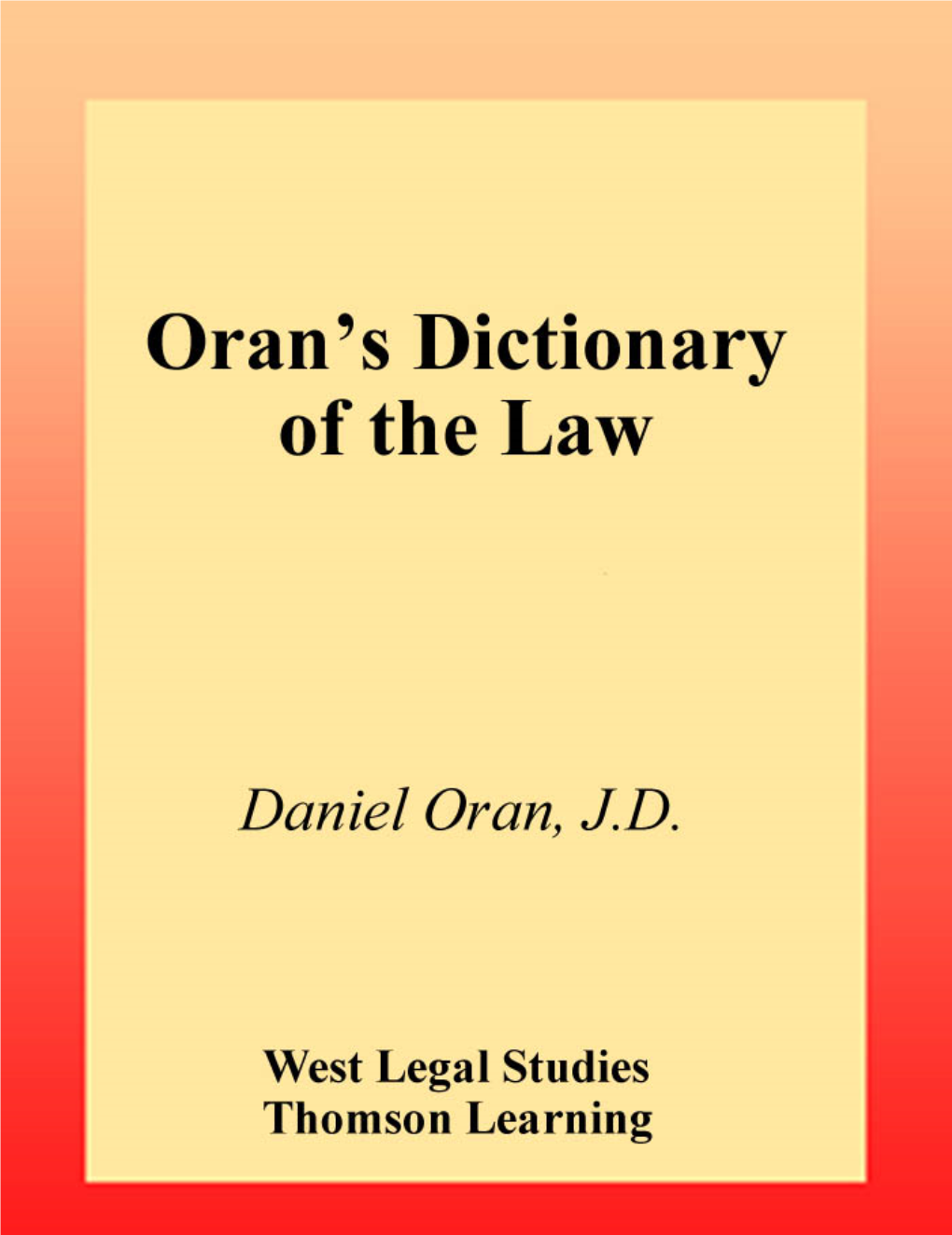 Oran's Dictionary of The