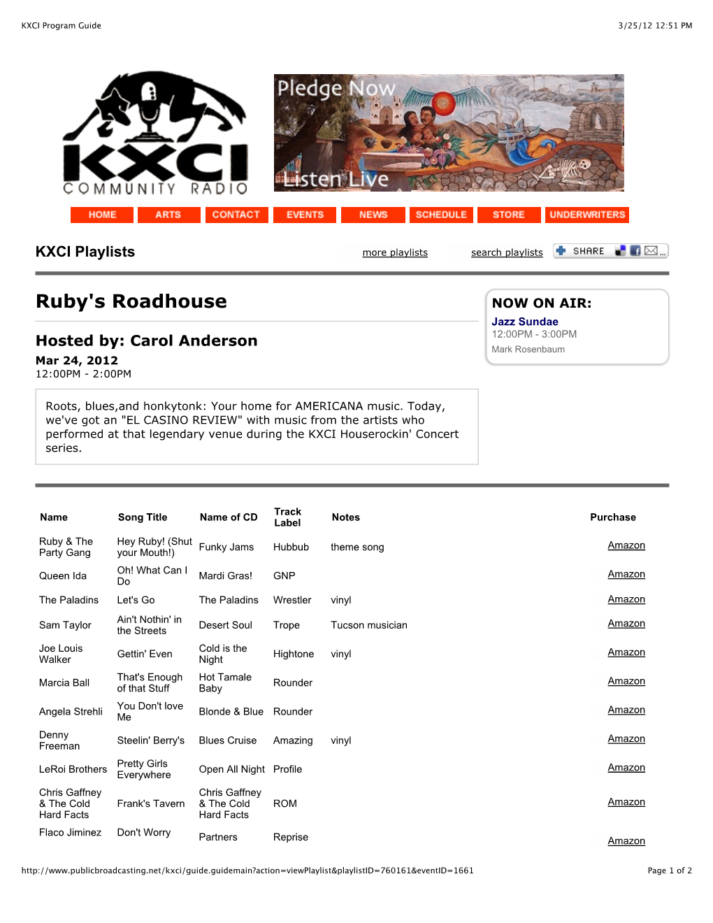 KXCI Program Guide 3/25/12 12:51 PM