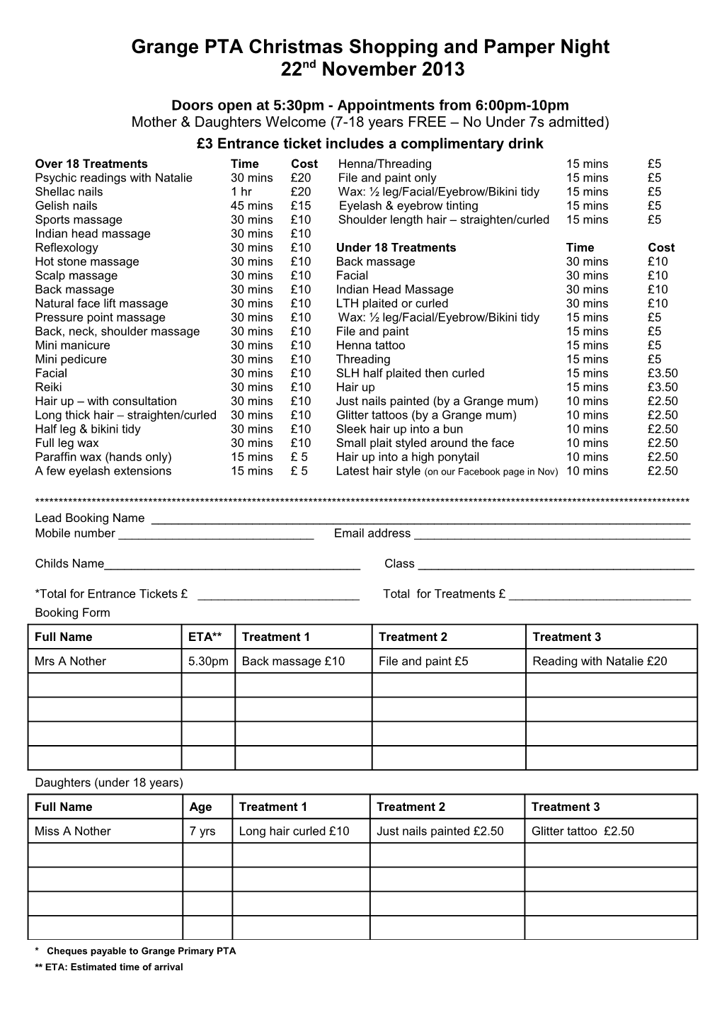 Grange Primary Pta