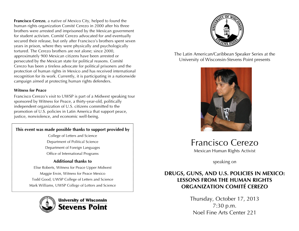 Francisco Cerezo Program Final