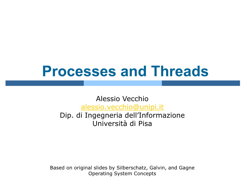 Processes and Threads