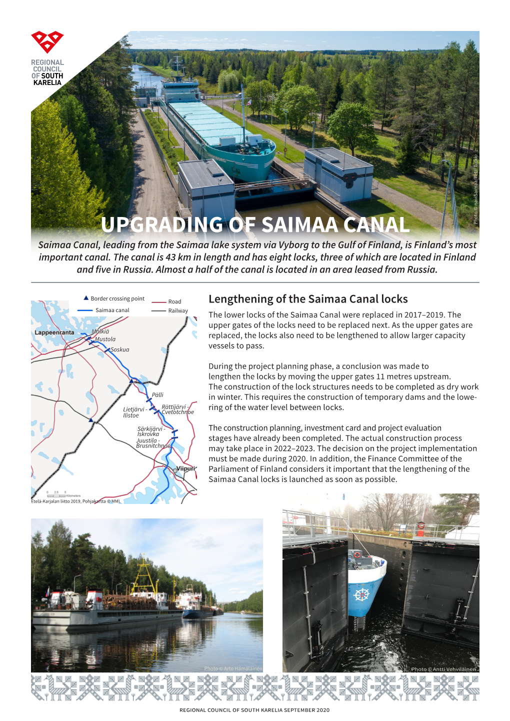 Upgrading of Saimaa Canal