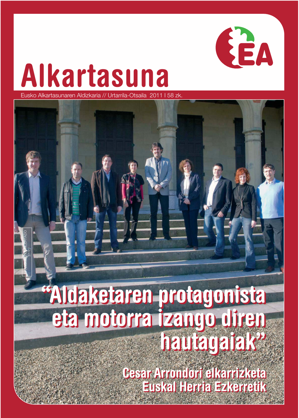 Eusko Alkartasunaren Aldizkaria // Urtarrila-Otsaila 2011 I 58 Zk