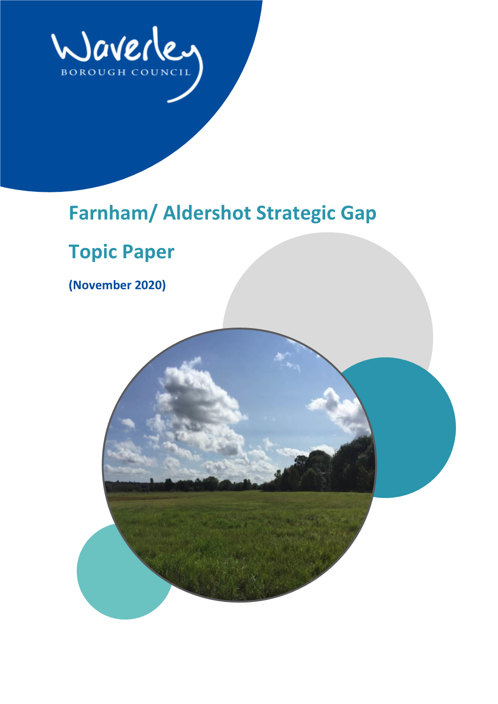 Farnham Aldershot Strategic Gap Topic Paper November 2020