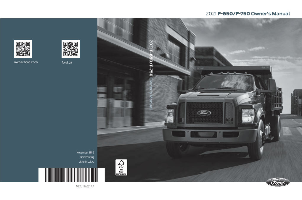 2021 F-650/F-750 Owner's Manual