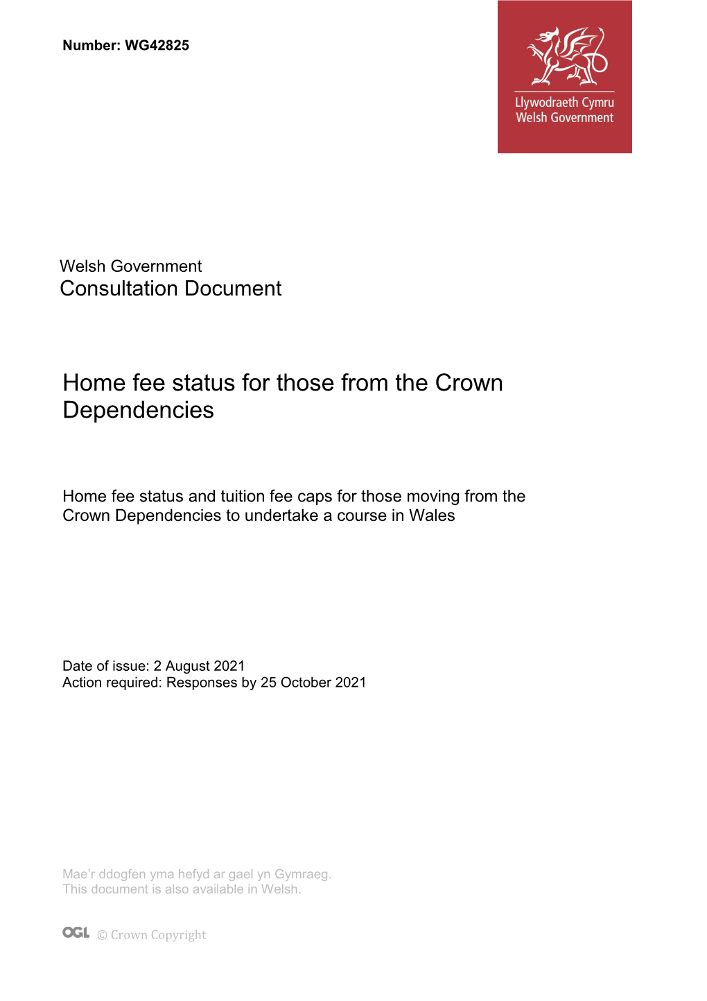 Home Fee Status for Those from the Crown Dependencies