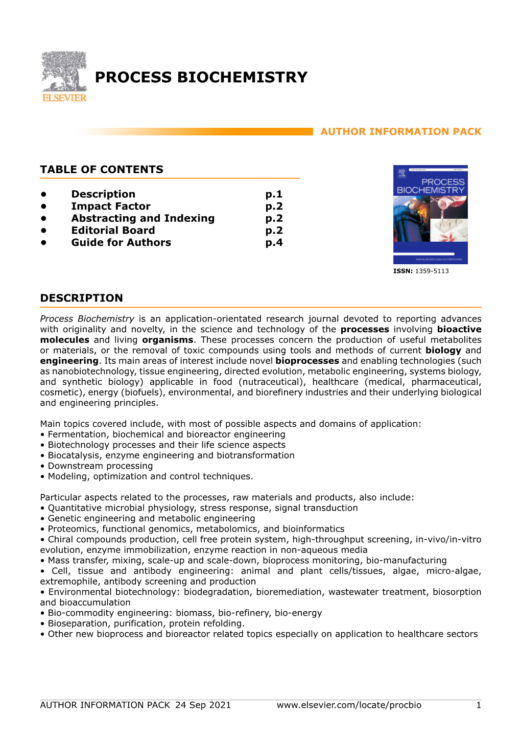 Process Biochemistry