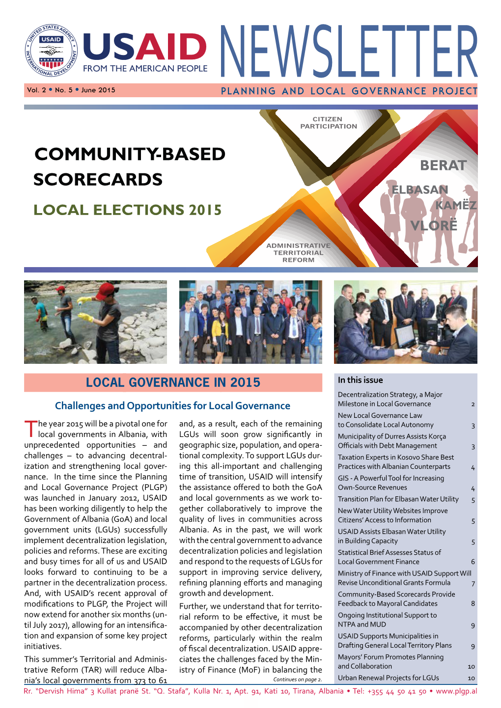 Community-Based Scorecards Local Elections 2015