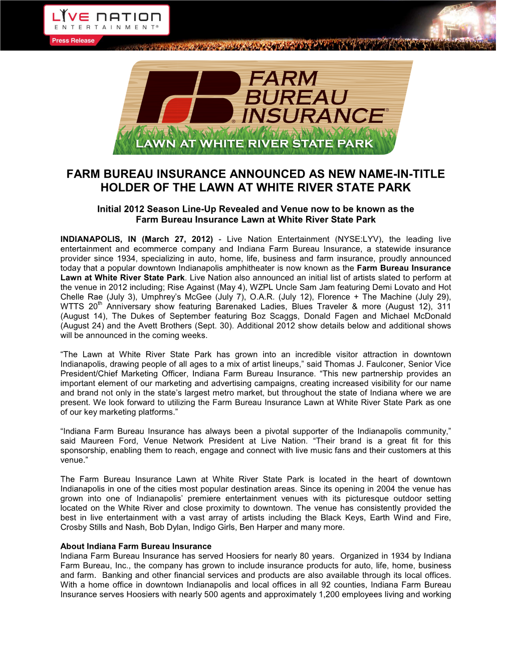 Farm Bureau Insurance NIT 3.27.2012 830Am ET FINAL Template