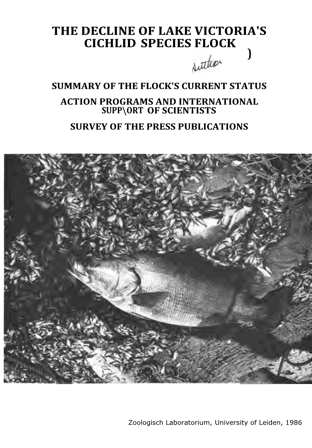 Aksox SUMMARY of the FLOCK's CURRENT STATUS ACTION PROGRAMS and INTERNATIONAL SUPP\ORT of SCIENTISTS SURVEY of the PRESS PUBLICATIONS