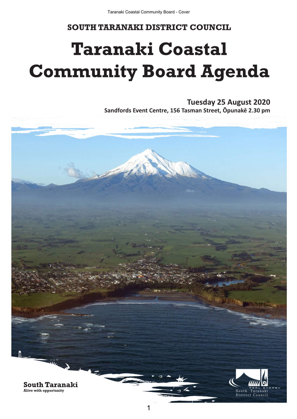 Taranaki Coastal Community Board Agenda